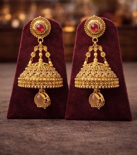 Indian Bridal Necklace Set, Ruby Pendant, Temple Jewelry Haar, Kundan Wedding Accessory